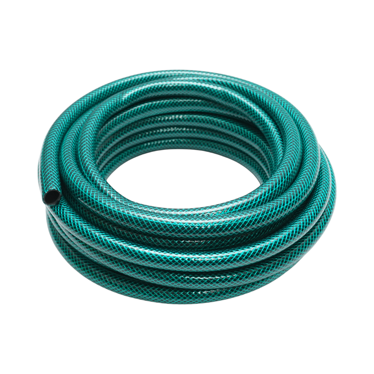 Garden hose reel 12mmx7.5m with 3/4-1/2 adapter, connectors, adjustable head 1/2