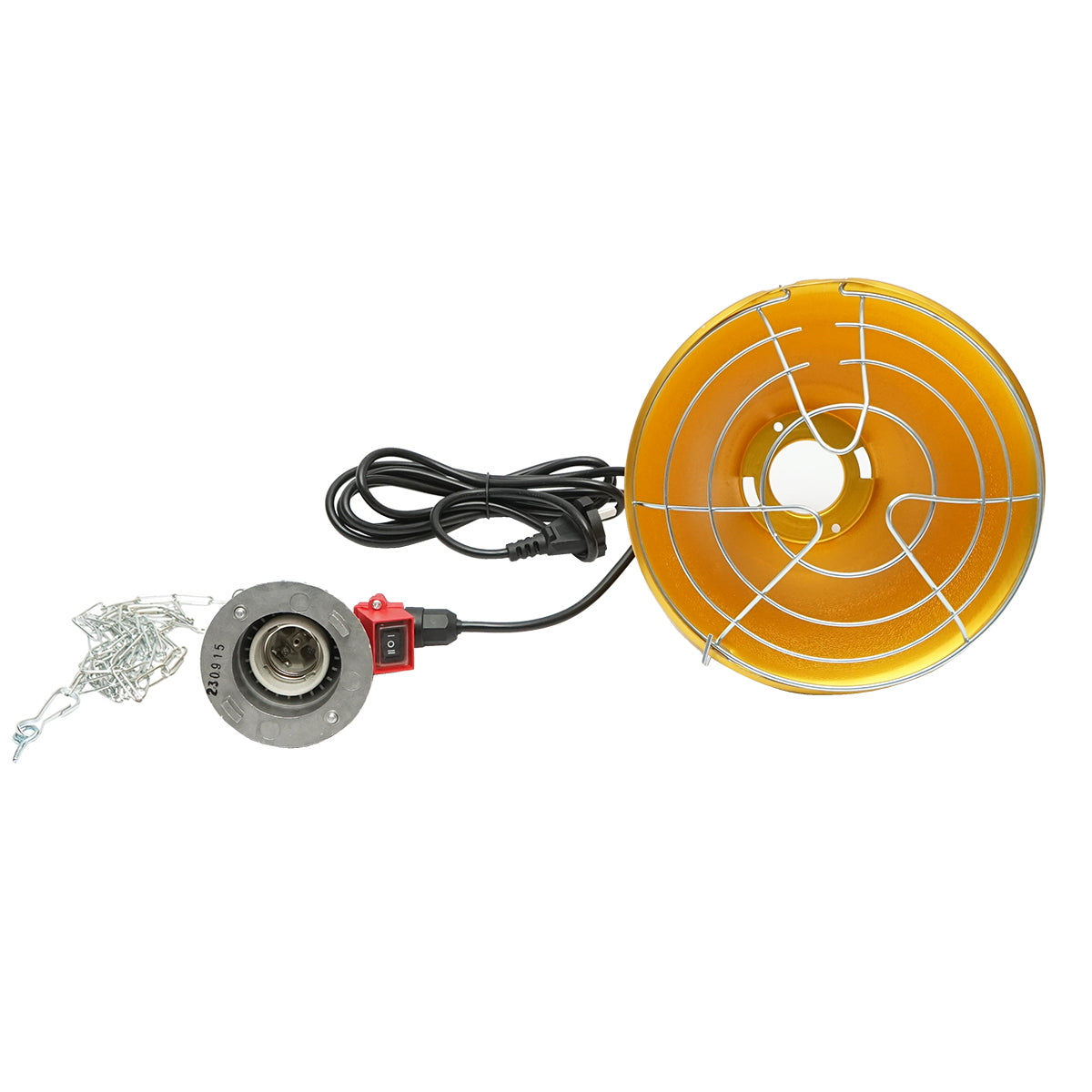 Infrared heating lamp 21.5cm for chicks, animals, 230V