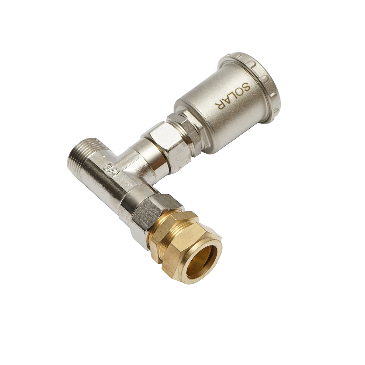 Automatic air vent set with T 3/4 for residential solar installations max 180 degrees C