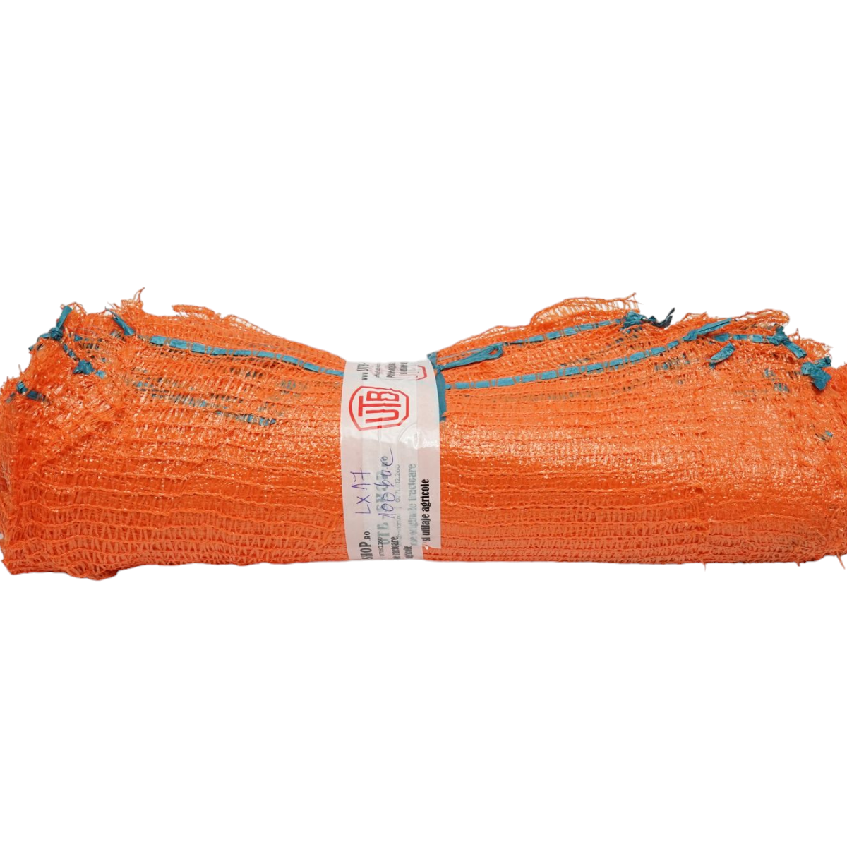 Raschel bag with handle 600x400mm for vegetables 20Kg orange