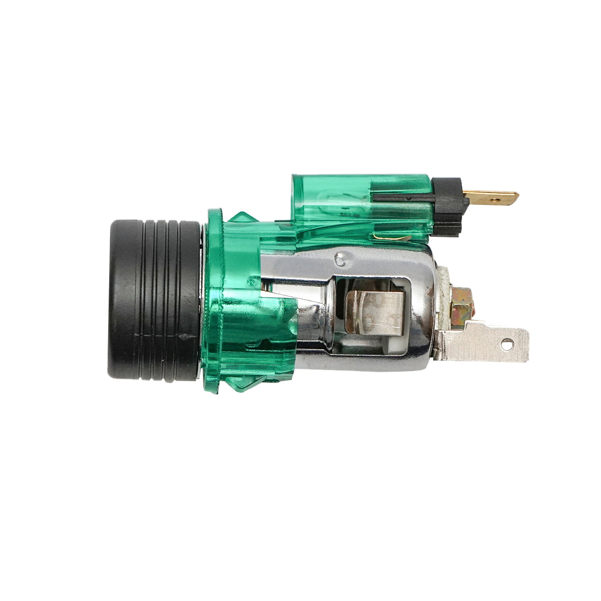 The universal car cigarette lighter socket fi28 12/24V 10A, with built-in green light Breckner Germany