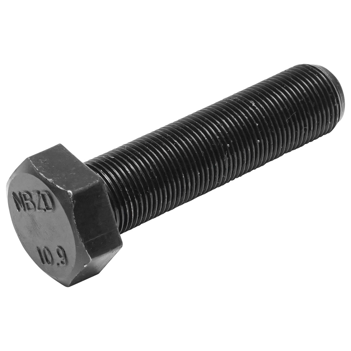 Set of 25 black screws with hexagonal head DIN 961 M20x1.5x80 G10.9