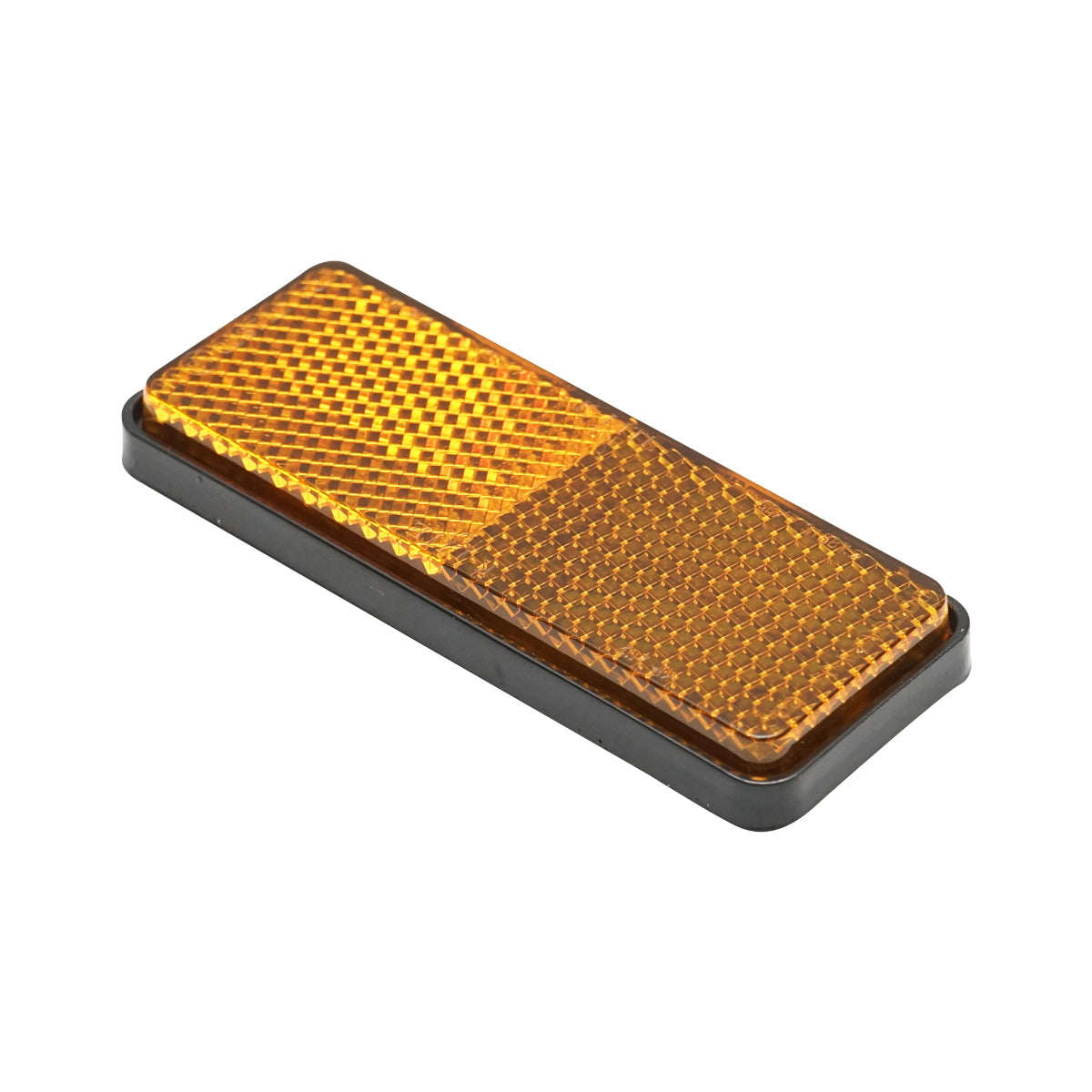 Rectangular reflective sticker with adhesive 90x32mm yellow lateral Breckner Germany