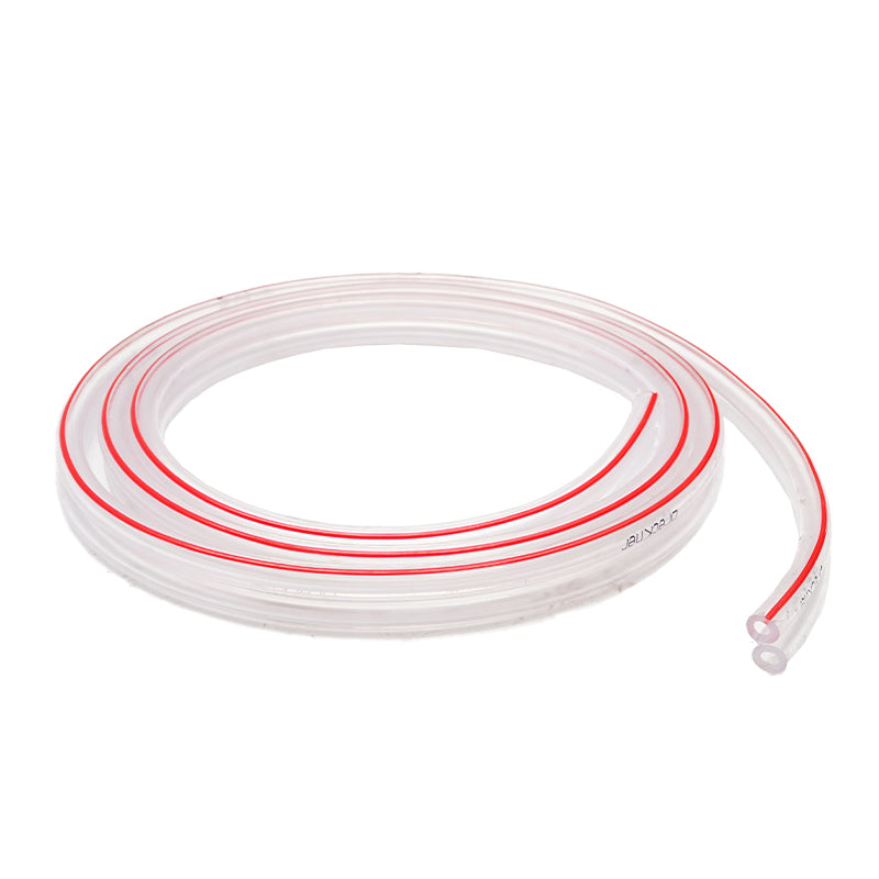 Transparent double vacuum wrapping hose 2.5m for Breckner Germany milking machine