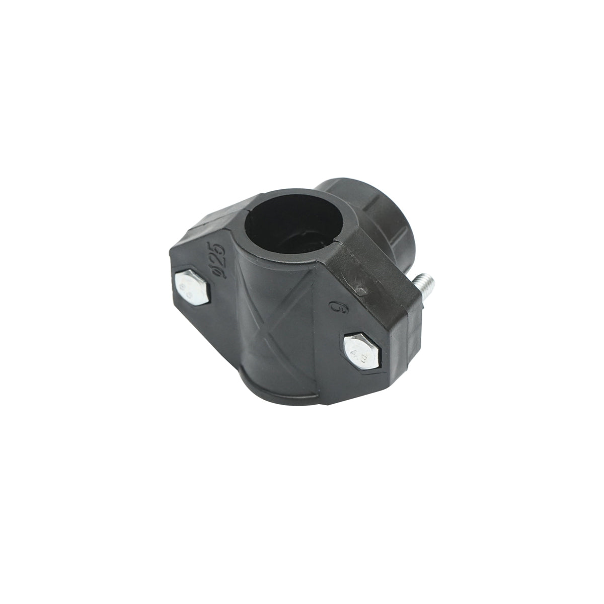 D25 mm compression connection clamp x 3/4 inch. PN10 for irrigation systems