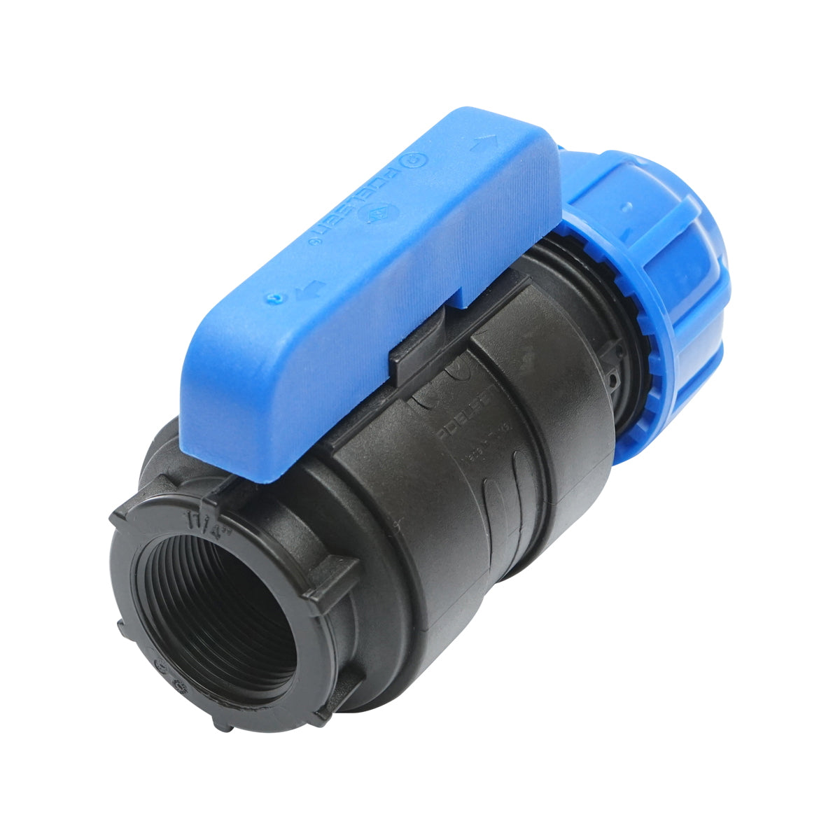 Ball valve fitting with internal thread D40mmx1-1/4, PN10, for irrigation systems