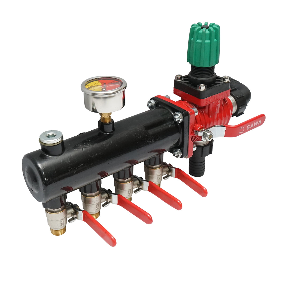 Metal herbicide distributor with 4 horsepower, glycerin manometer 25 bar