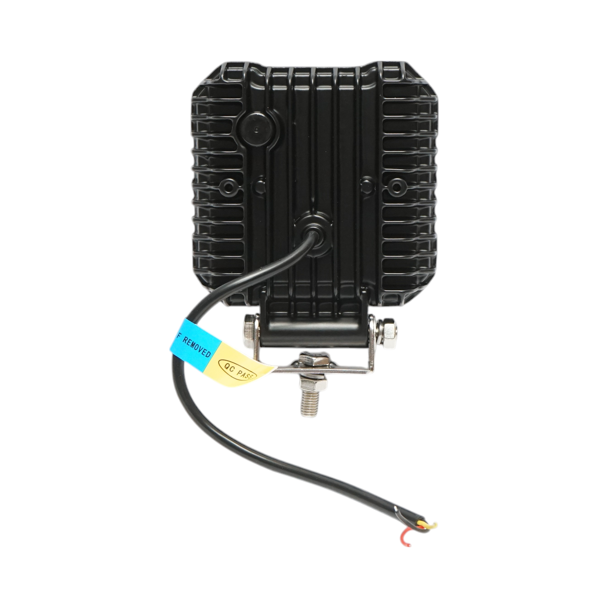 Square LED projector with DRL 9-80V, 17W, white-yellow, aluminum housing IP67 Breckner Germany