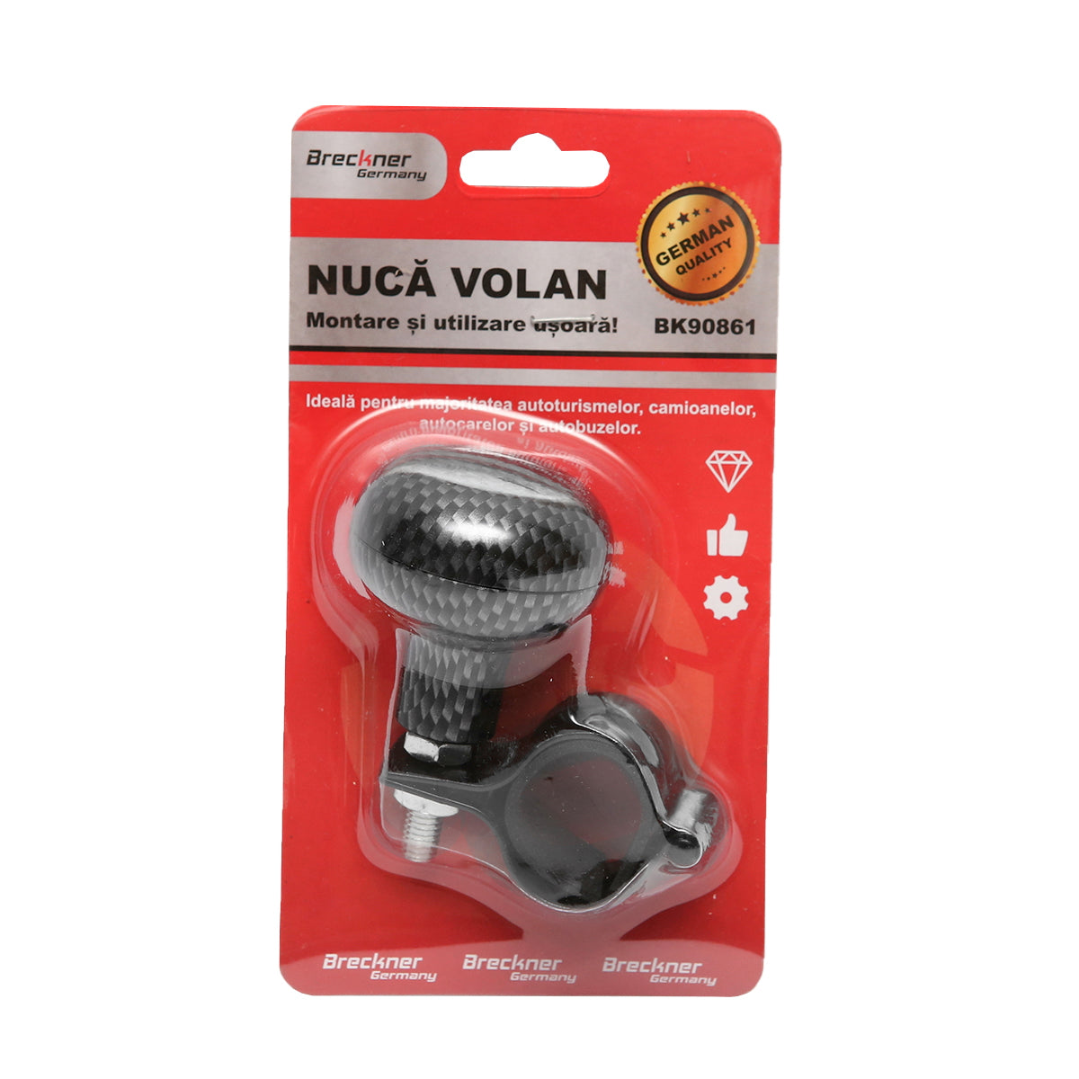 Universal carbon steering wheel nut Breckner Germany