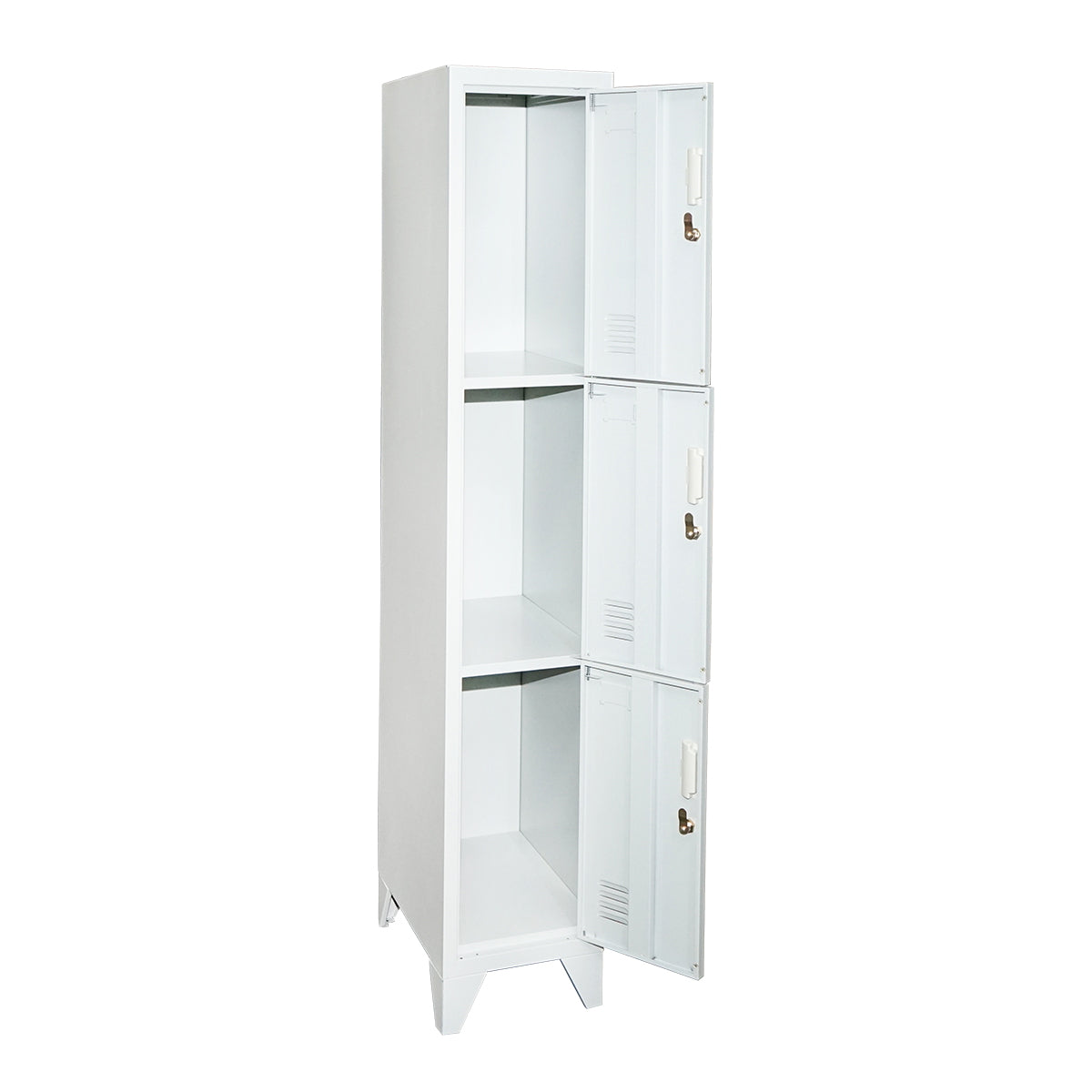 Vestibule, metal cabinet with 3 secured doors 1700x300x450mm Breckner Germany