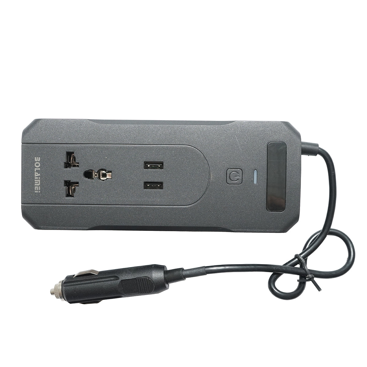 12V-220V 200W inverter, digital LED display, modified sine wave, USB port, USB-C, AC output for laptop, phone, car fridge