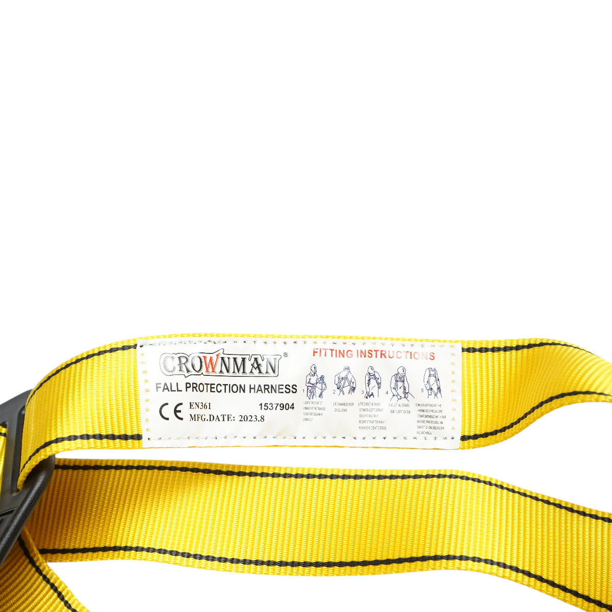 Adjustable 3-point harness safety belt, belt width 45mm, max resistance 2000Kg Crownman