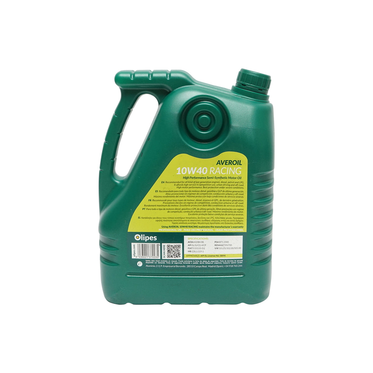 OLIPES Averoil 10W40 Racing Oil 5L