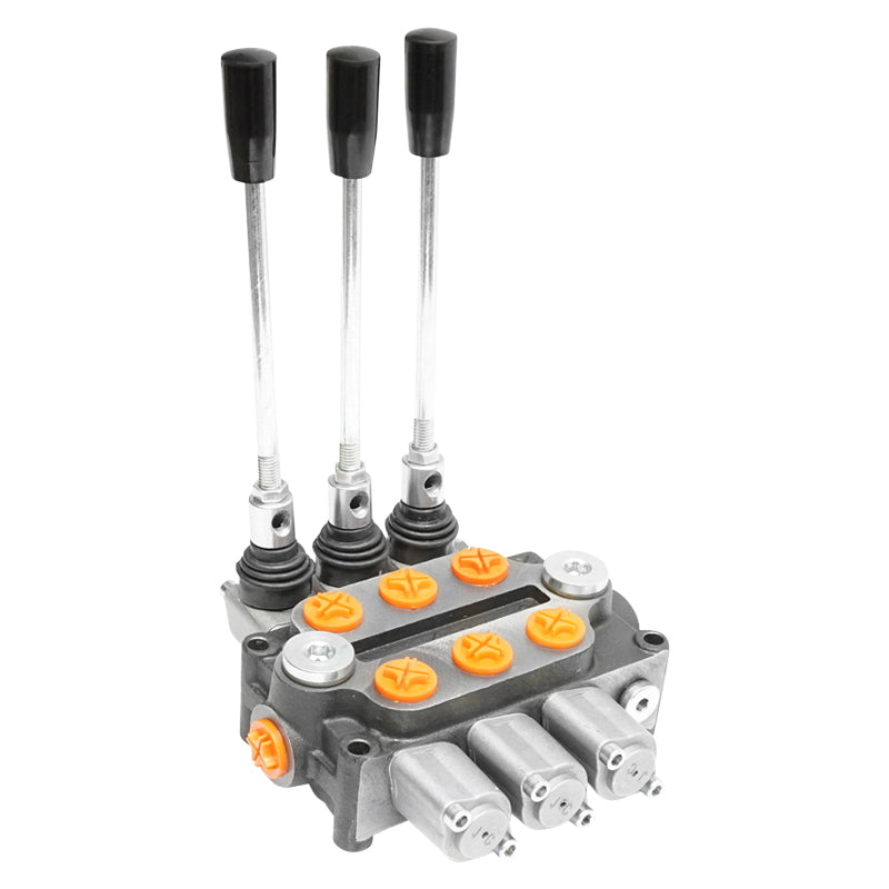 Hydraulic distributor 3 levers 200-220 bar 40L/min Breckner Germany