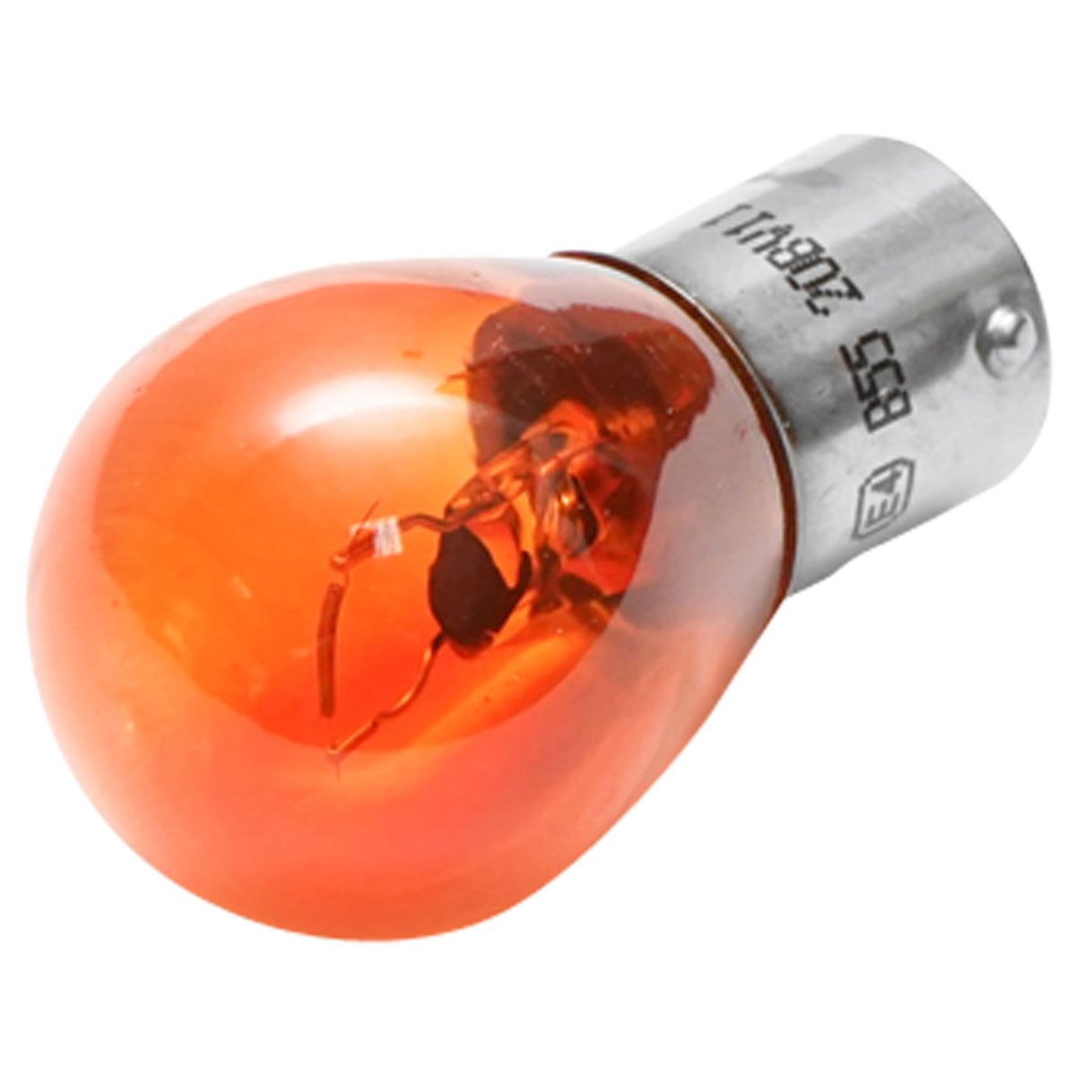 Yellow asymmetric SF BA15 12V 21W bulb