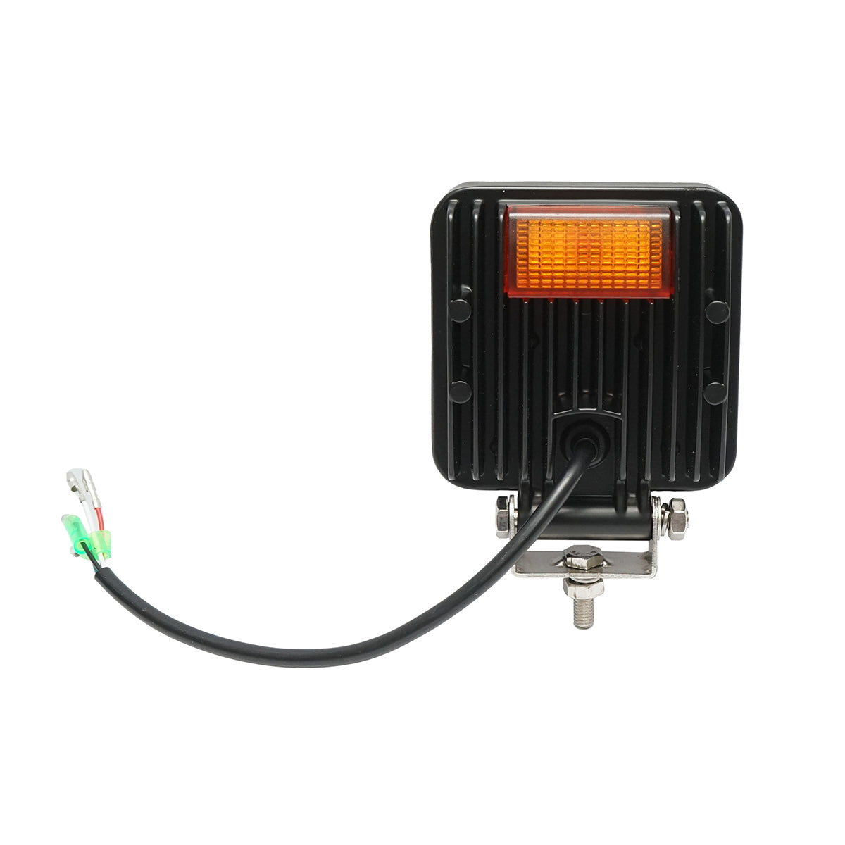 LED projector with signaling 12-48V, 48W, 3 functions, aluminum housing 110x110x42mm