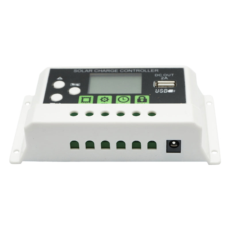 Voltage regulator for solar panel 10A 12V/24V USB port 5V/2A Breckner Germany