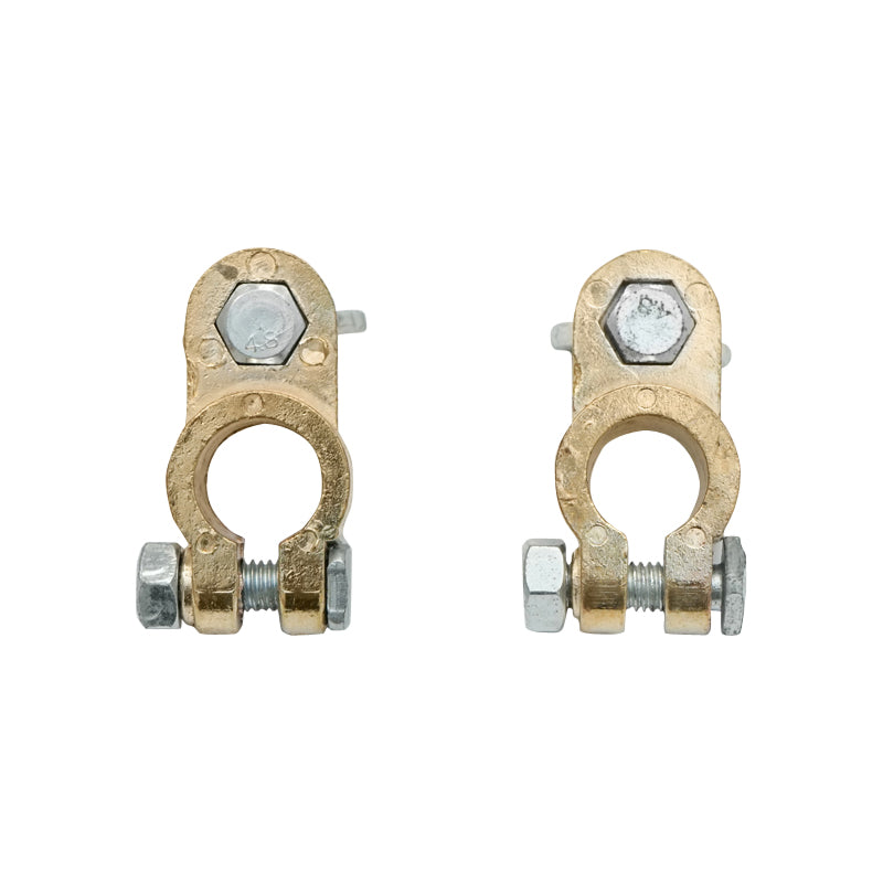 Set of copper battery terminals with HD Heavy Duty Breckner Germany