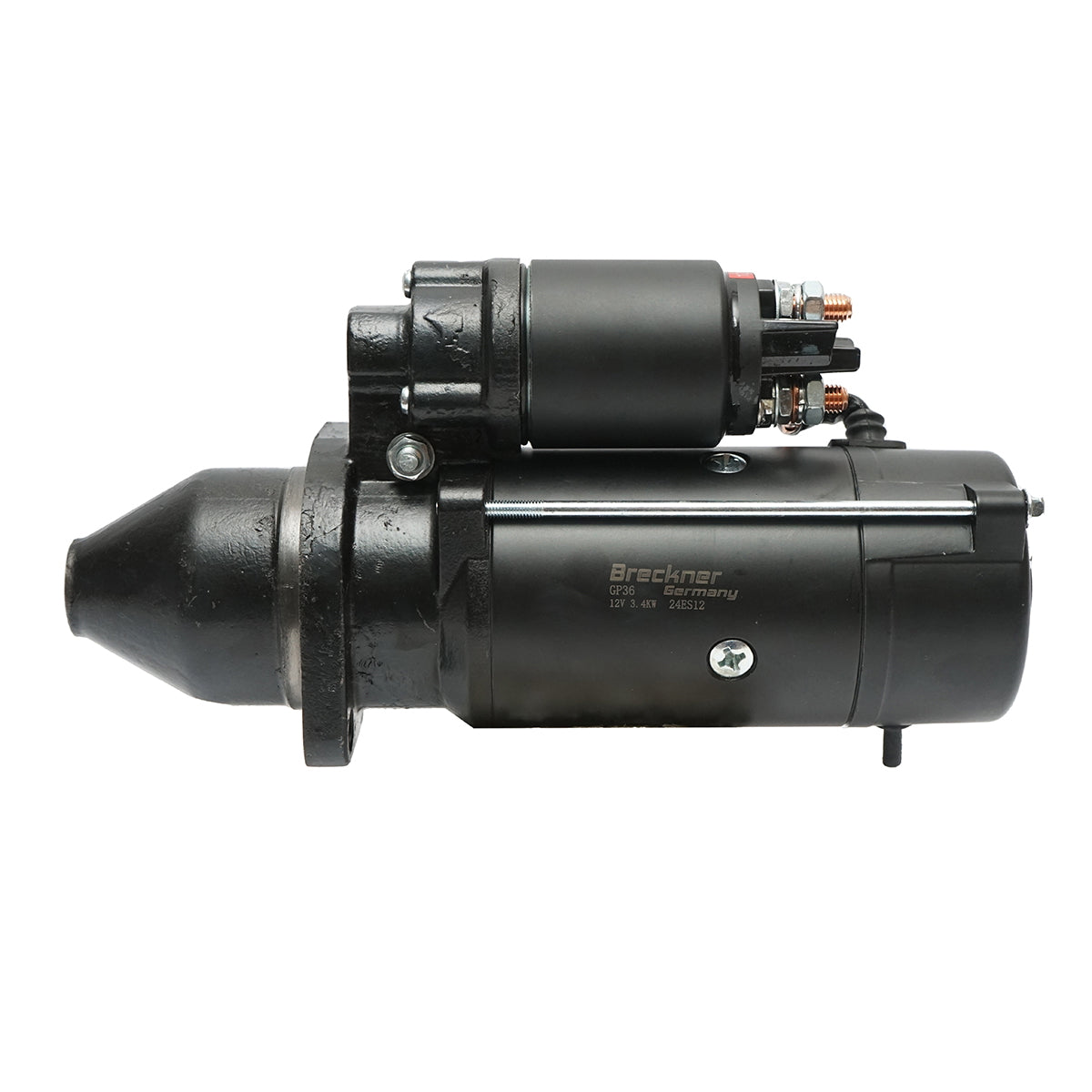 12V starter motor, 3.4kW, 320mm Iskra type for John Deere OEM AL110597