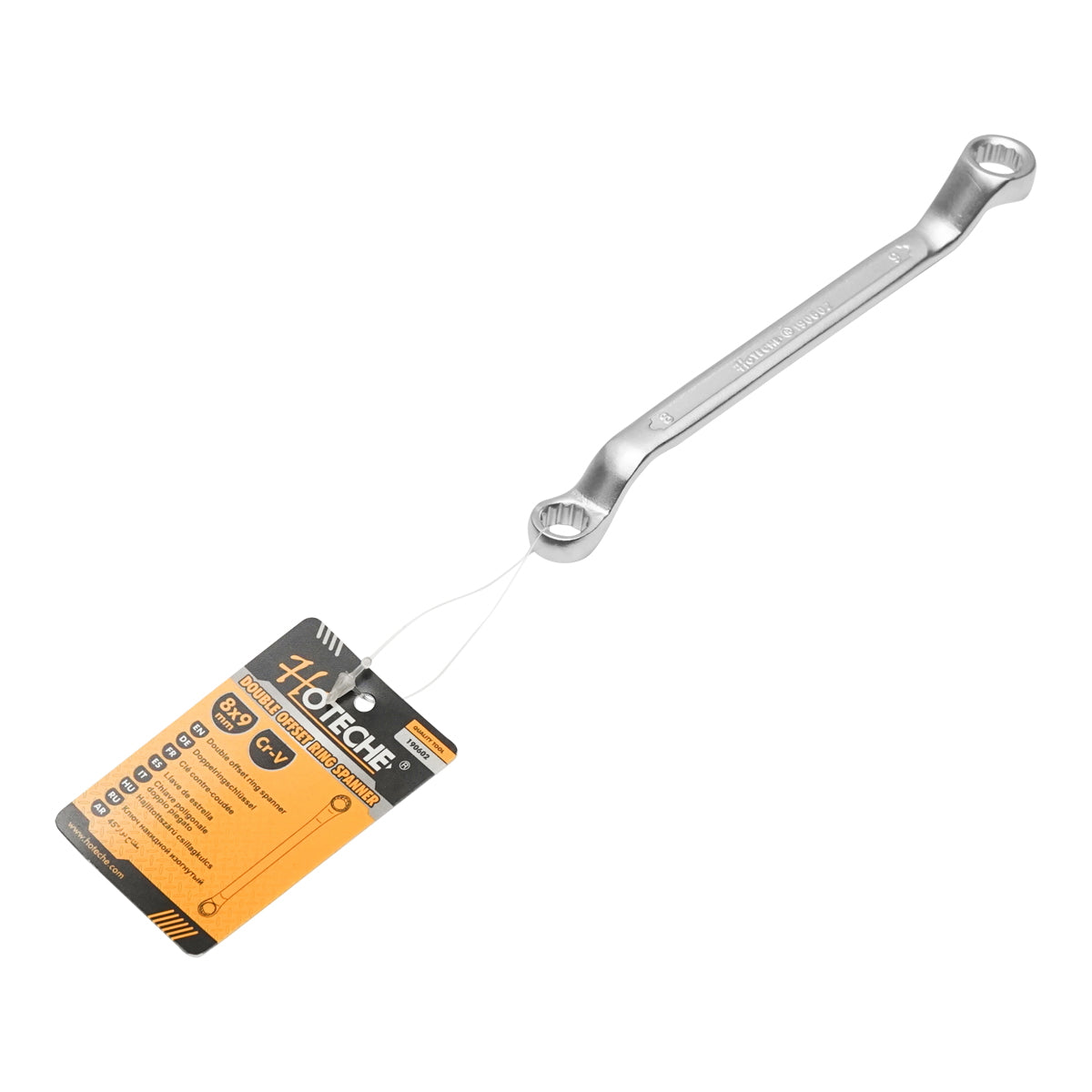 Double bent ring key 8x9mm Hoteche