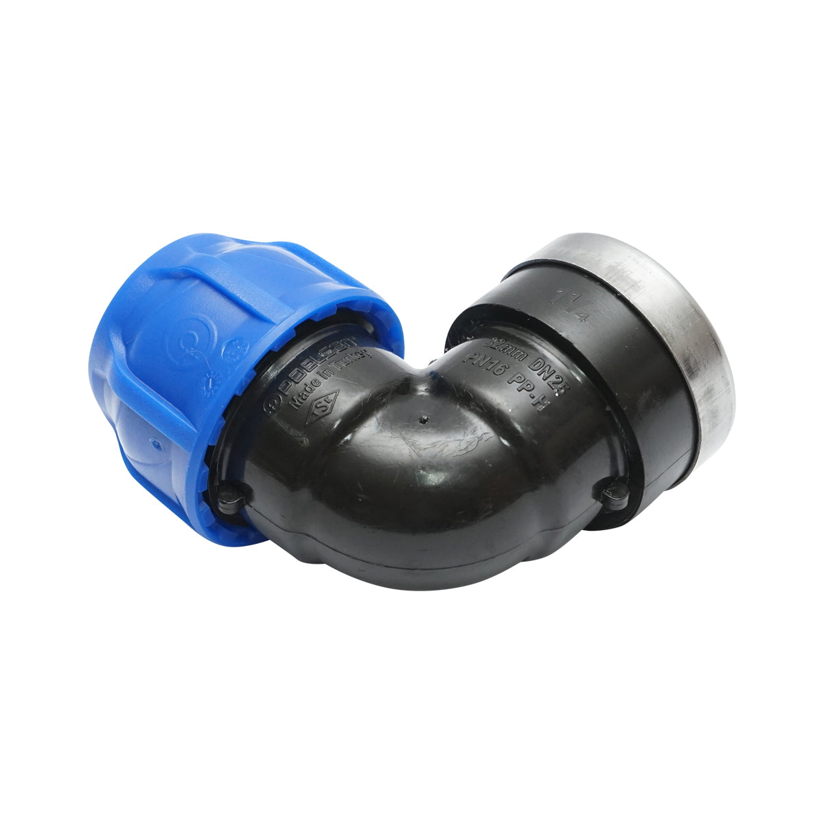 Compression fitting mother inner thread D32mmx1-1/4 PN 16 bar for PEHD irrigation systems