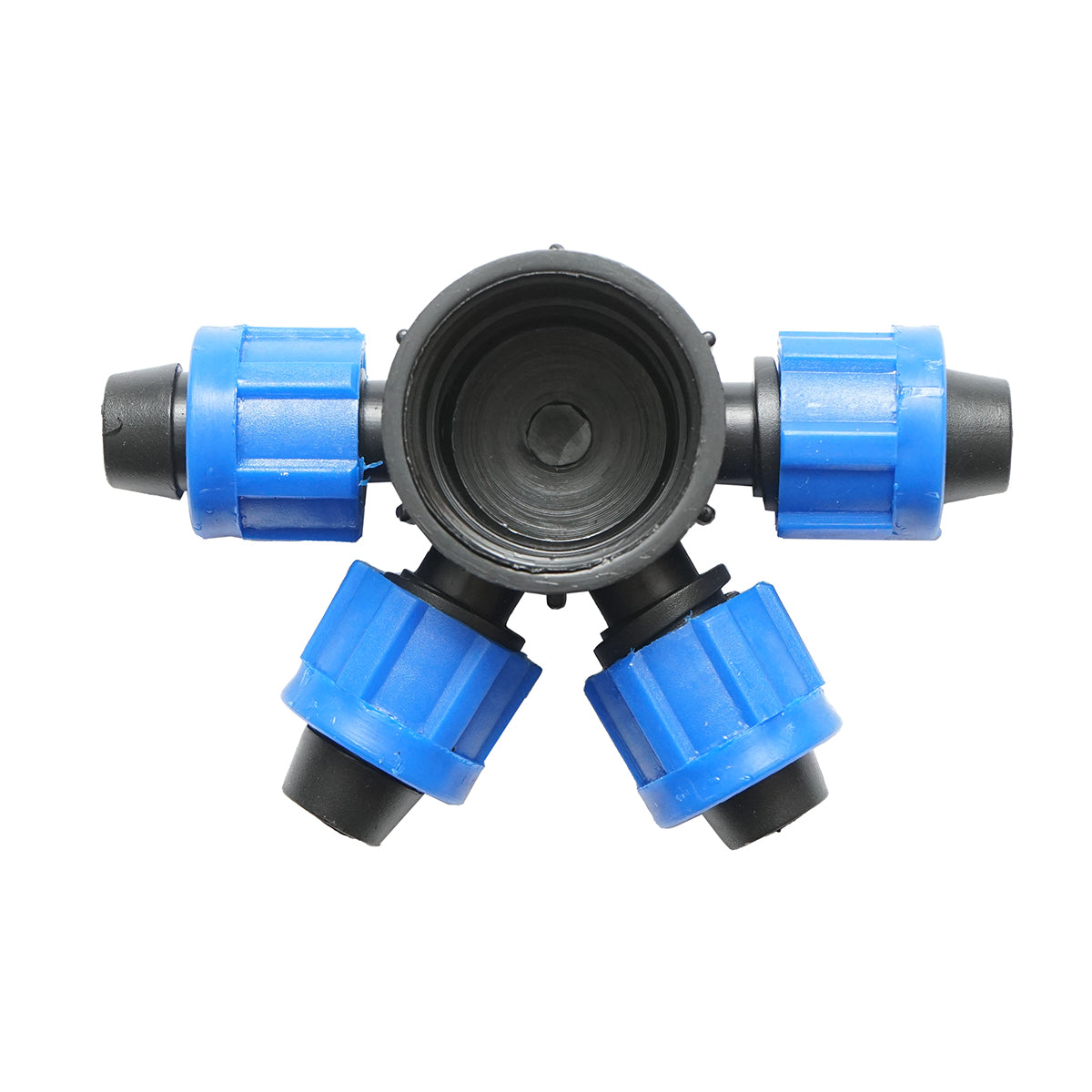 Pipe coupling distributor, 17mm drip tape with 4 heads for irrigation systems