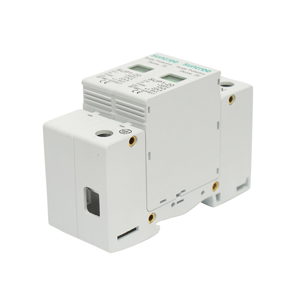 Surge arrester with signaling for photovoltaic systems, 2P, SUP1-20, 275V Suntree