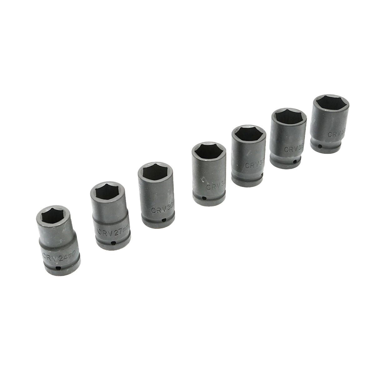 7-piece socket set 24-27-30-32-33-36-38