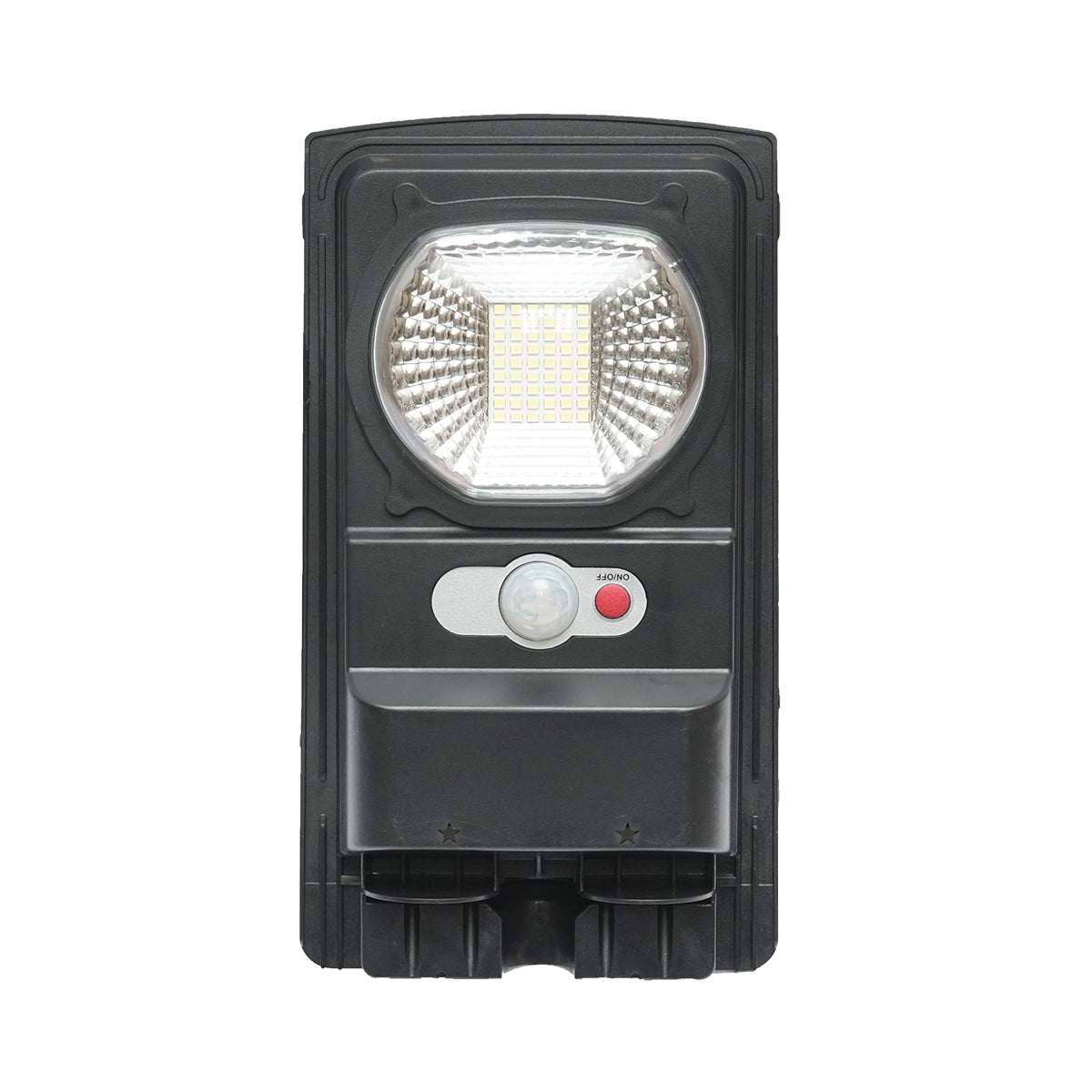 100W LED solar lamp with 3W solar panel, LifePo4 battery 3.2V/3Ah, 6500K, 187lm with 250mm mounting arm, motion sensor IP65 Breckner Germany