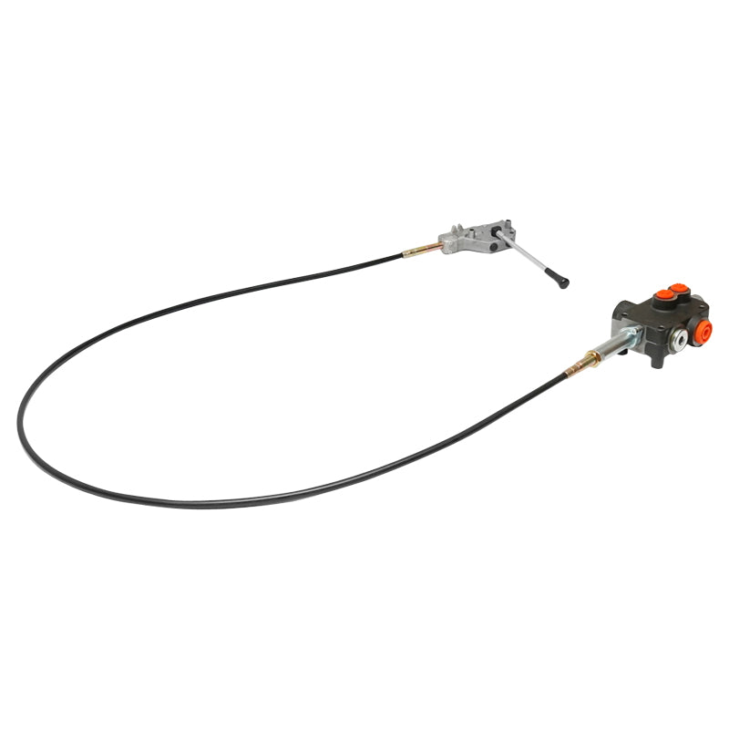 Hydraulic distributor with 1 lever, cable length 2m, pressure 250 bar, flow rate 80L/min, Breckner Germany