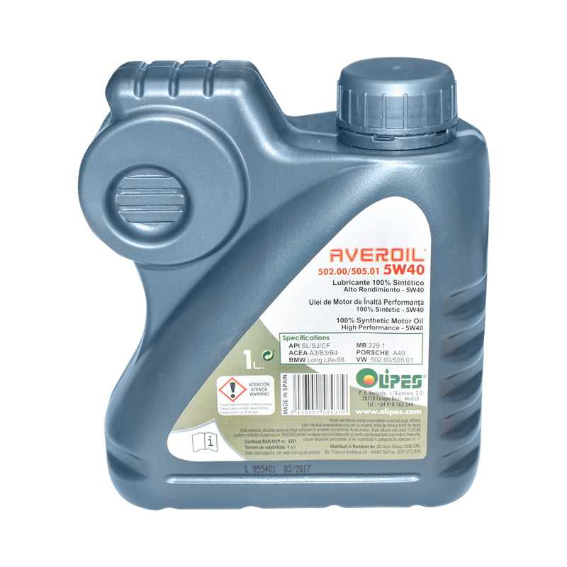 Super Sport Technology Motor Oil Olipes Averoil 5W40 SL 1L