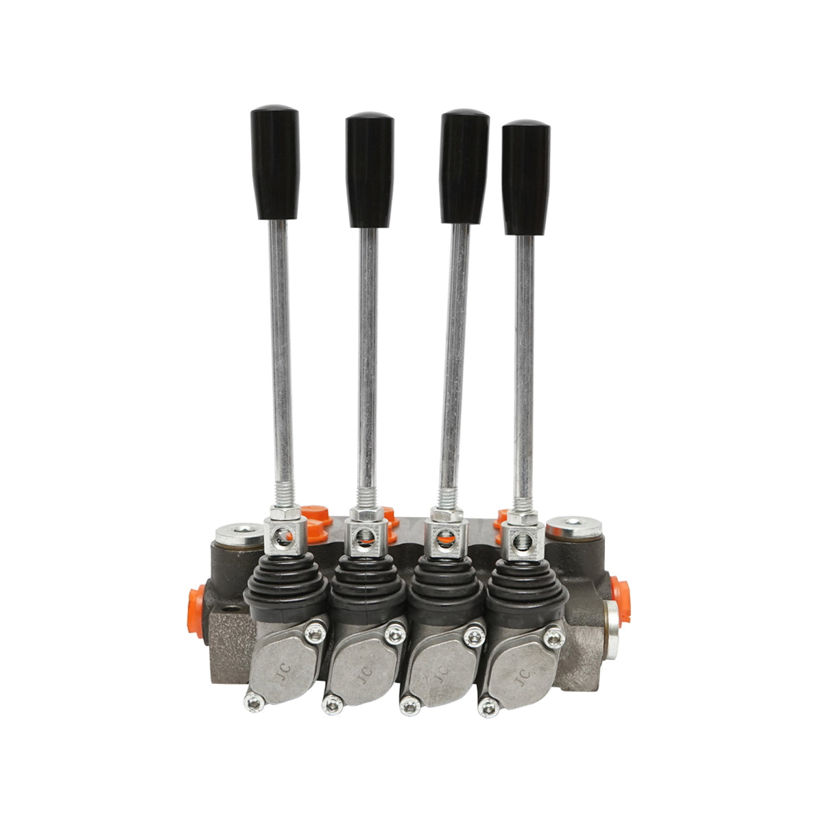 Hydraulic distributor with 4 levers, flow rate 40L/min with included lever -15 /+80 Breckner Germany