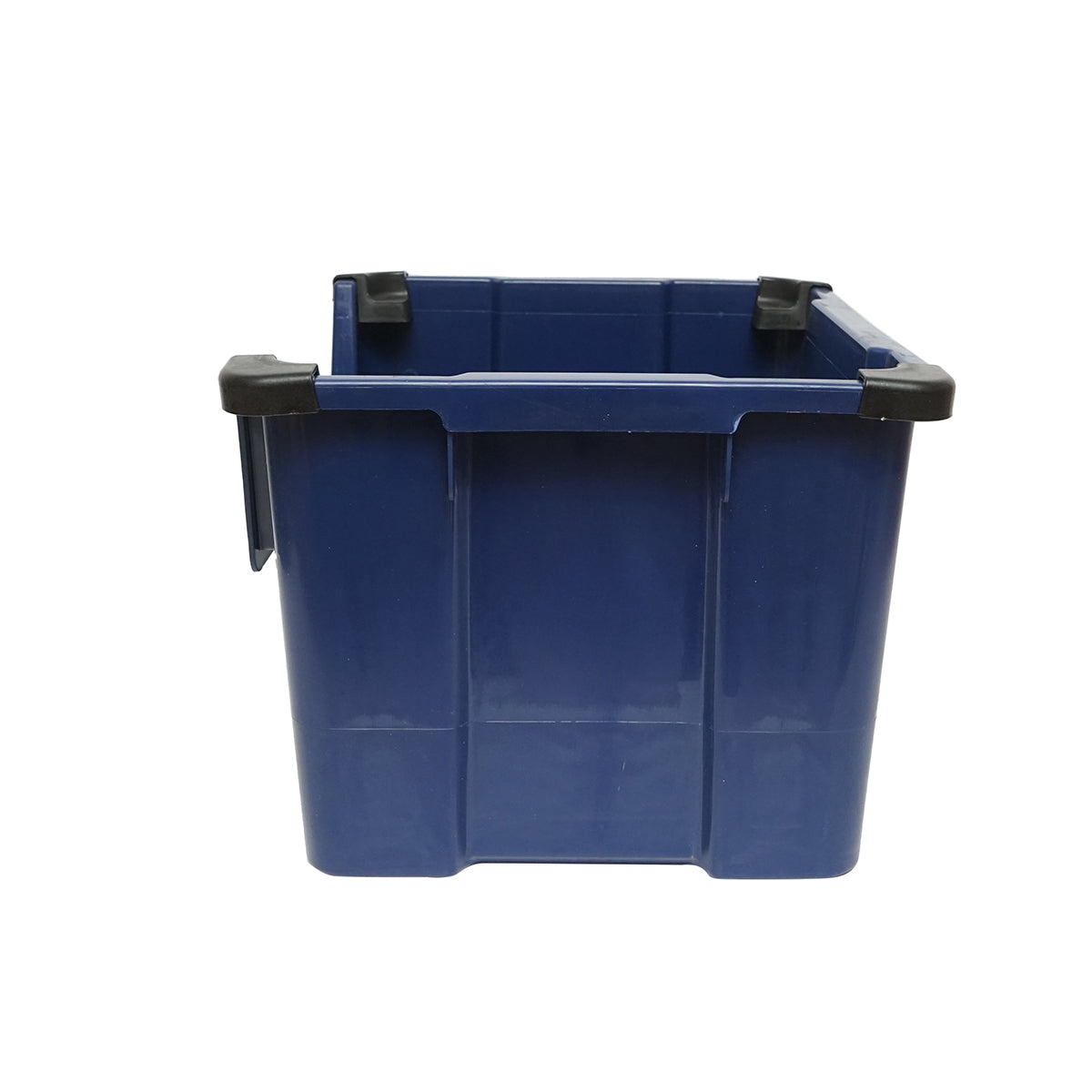 Blue plastic storage box 430x325x300mm