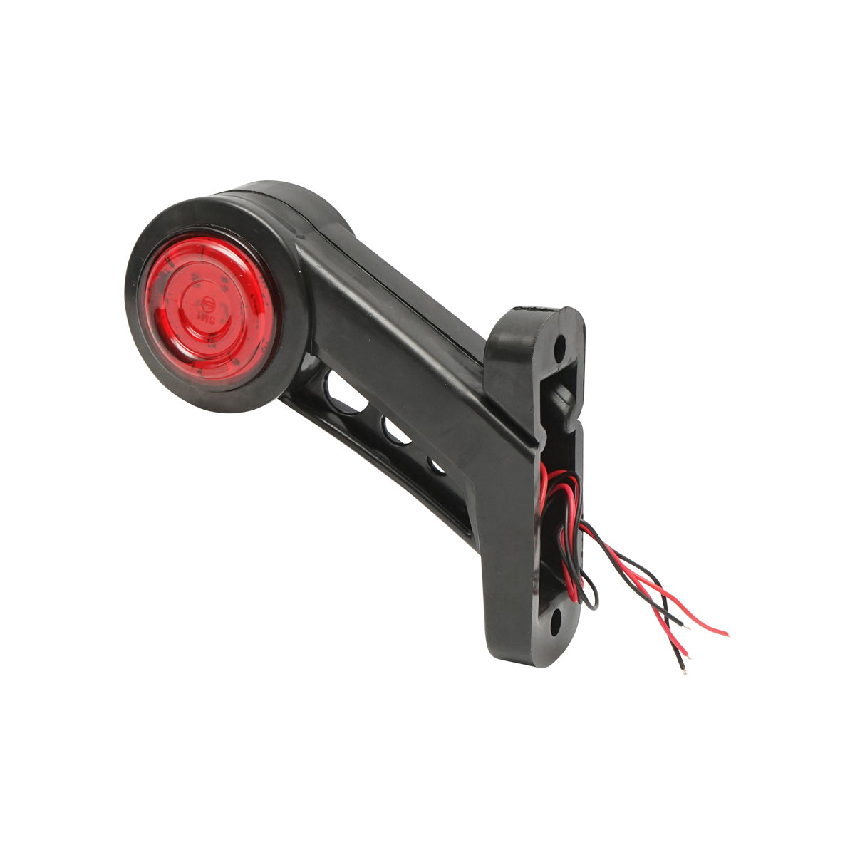 Set of side marker lamps with LED 12-24V, red-white, flexible PVC Breckner Germany