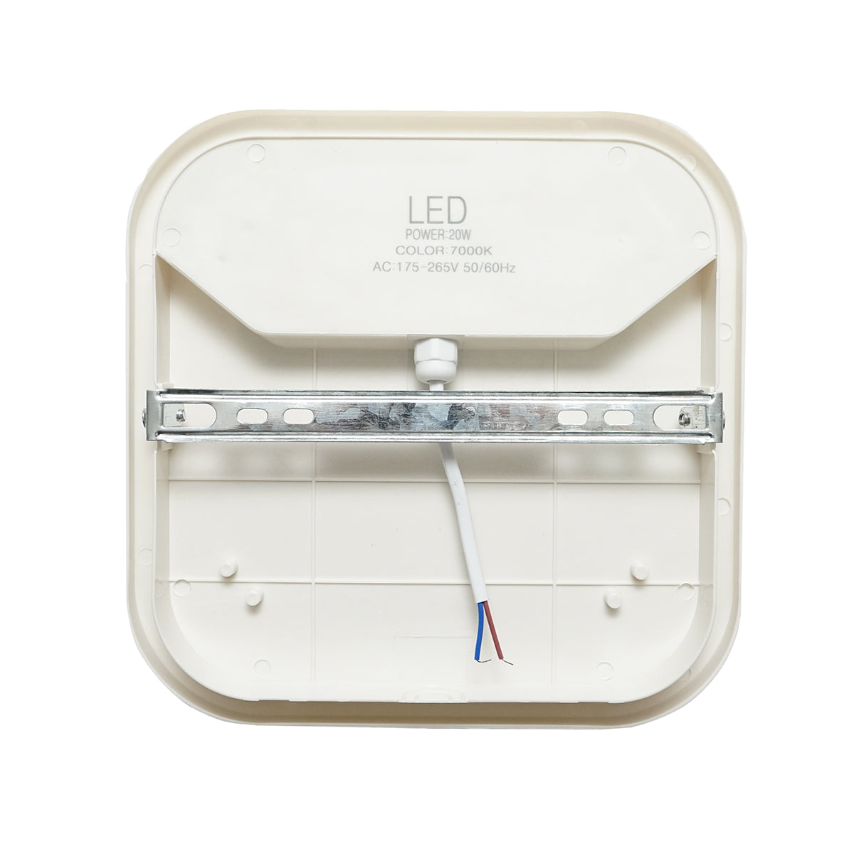LED ceiling light 20W, 220V, 7000K cold light lighting fixture 220x220x65mm interior/exterior Breckner Germany