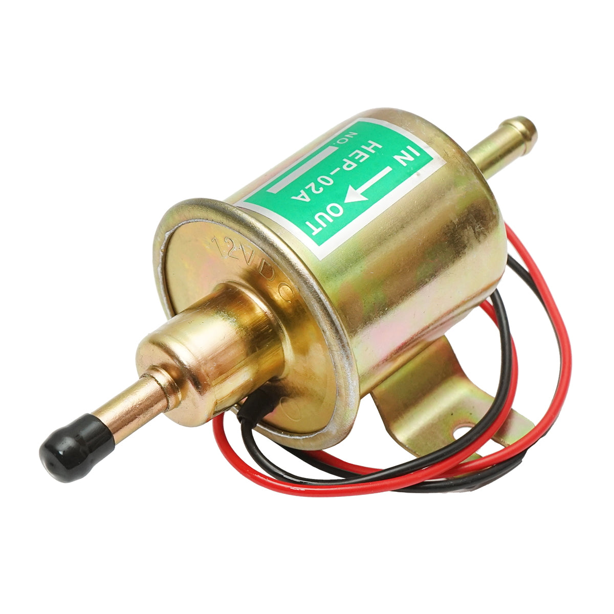 Universal electric fuel pump with built-in filter, 12V, L=145mm, dia 8mm for diesel/gasoline OEM HEP-02A