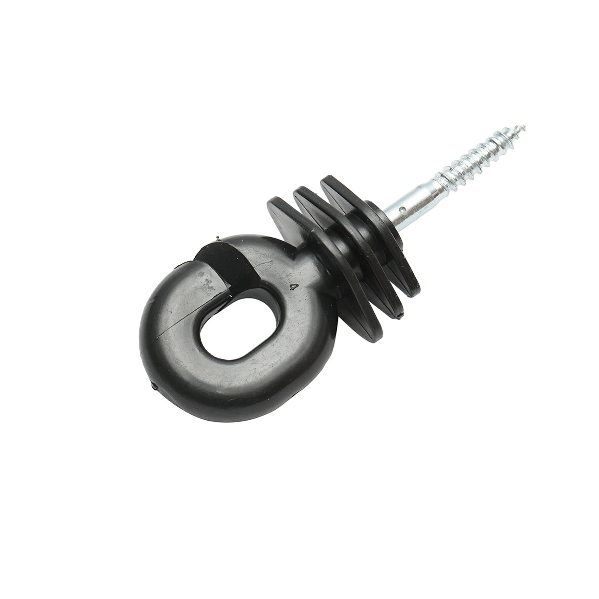Black corrugated insulator 5.9mm, 100x40mm for electric fence wire Breckner Germany