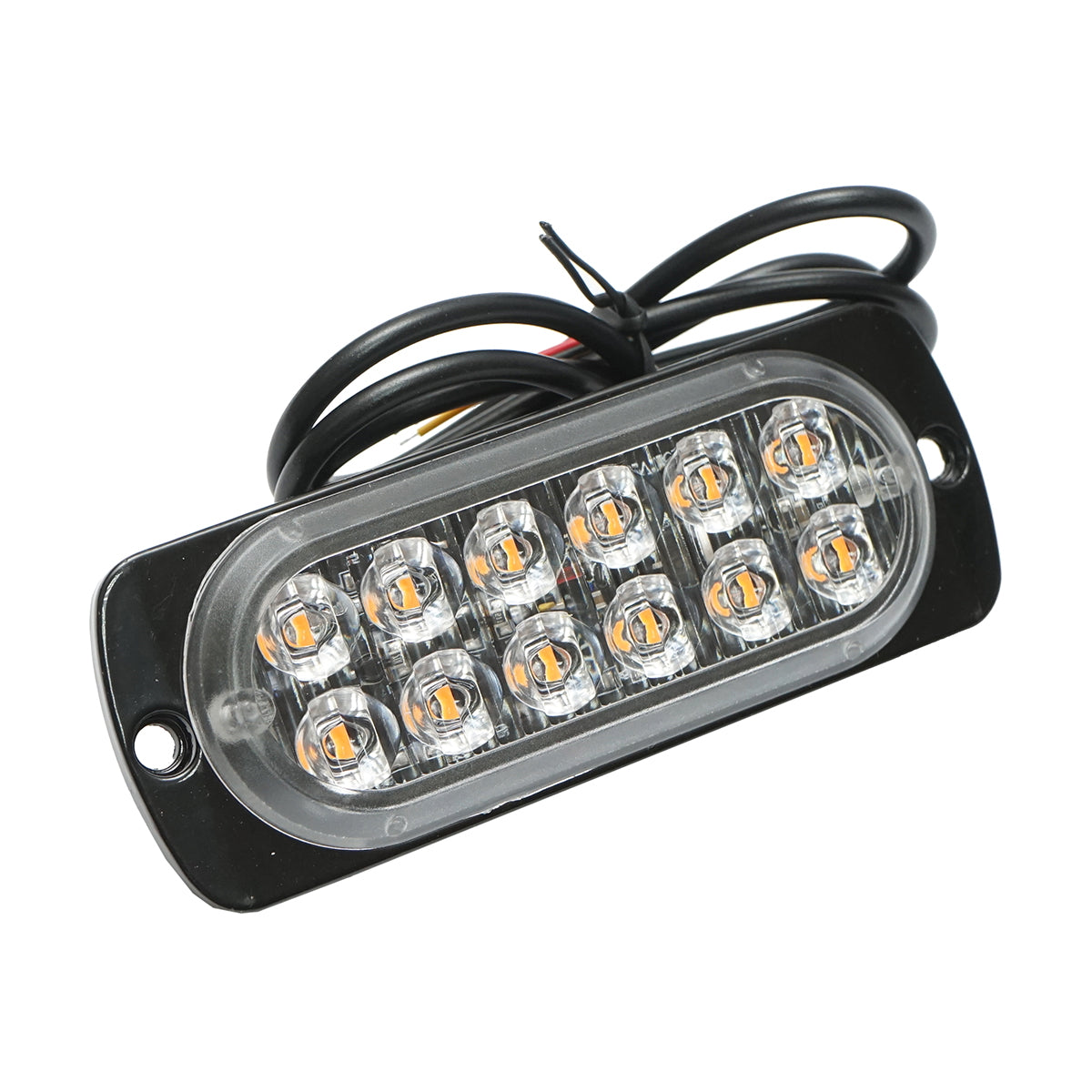 LED marker light 12-24V, 12W, yellow, 12 LEDs 110x40x12mm