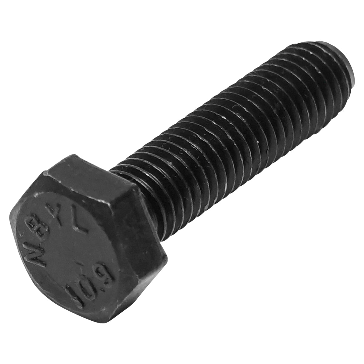 Black screw with hexagonal head DIN 933 M10x40 G10.9 100 pcs/bag