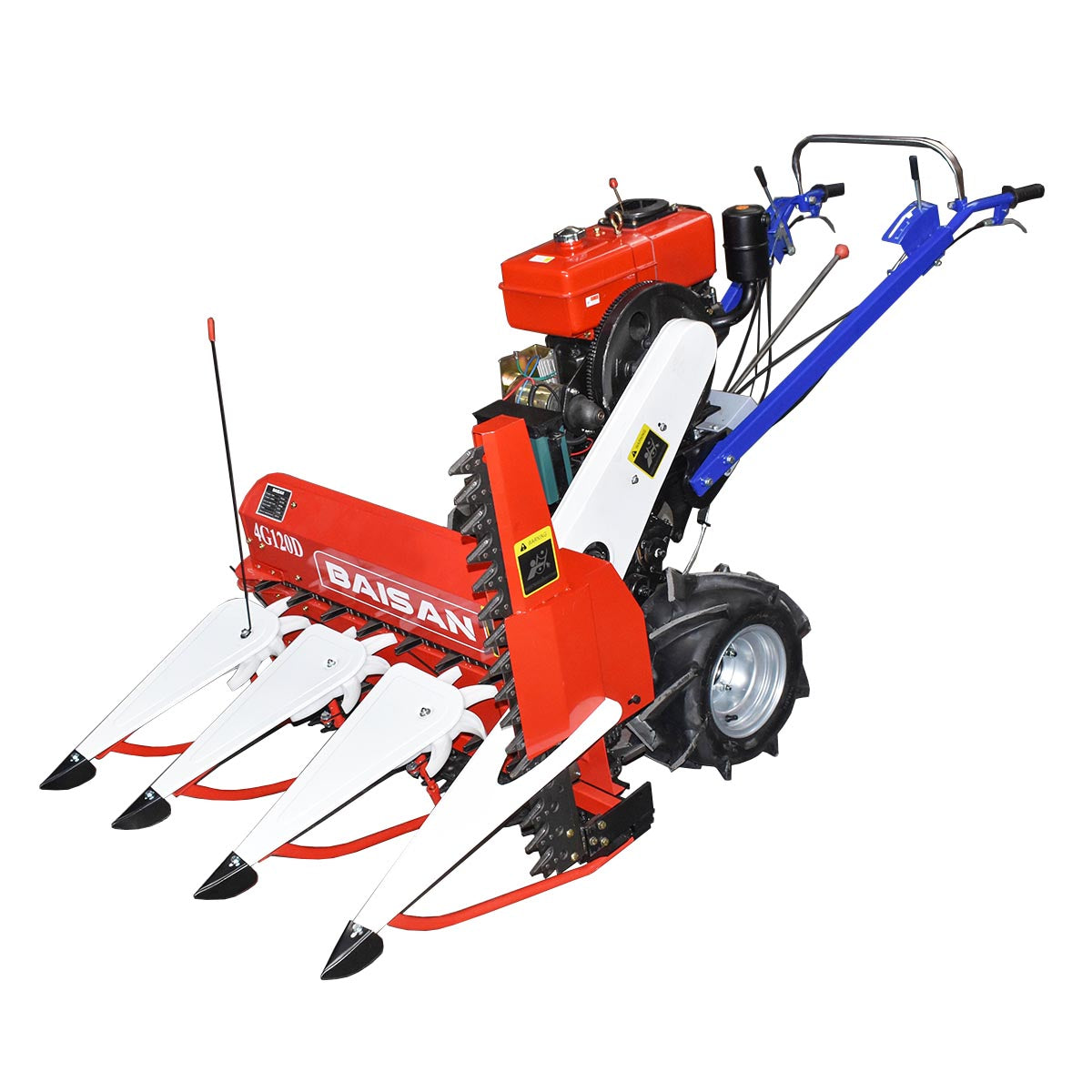 Diesel tiller 6HP with combined mower working width of 1000mm Baisan