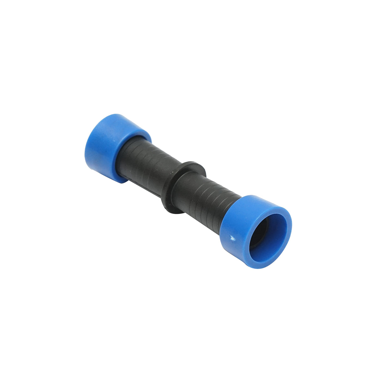 Equal D16x16mm drip tape connector for irrigation systems.