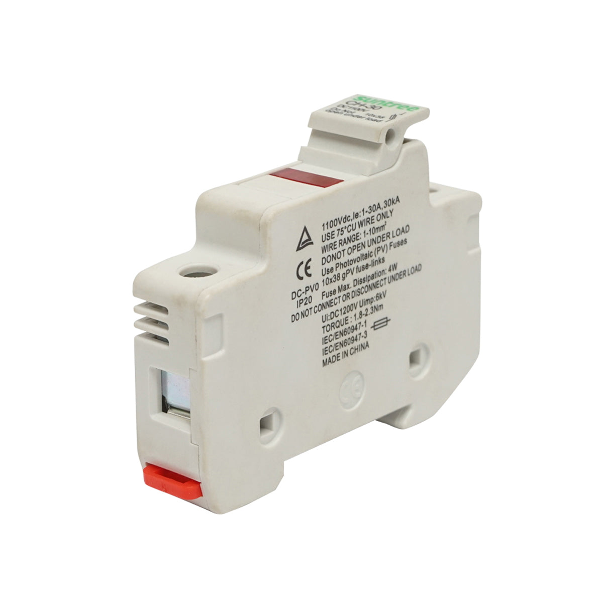 Base, fusible separator gPV for photovoltaic systems 1P, 1100V Suntree