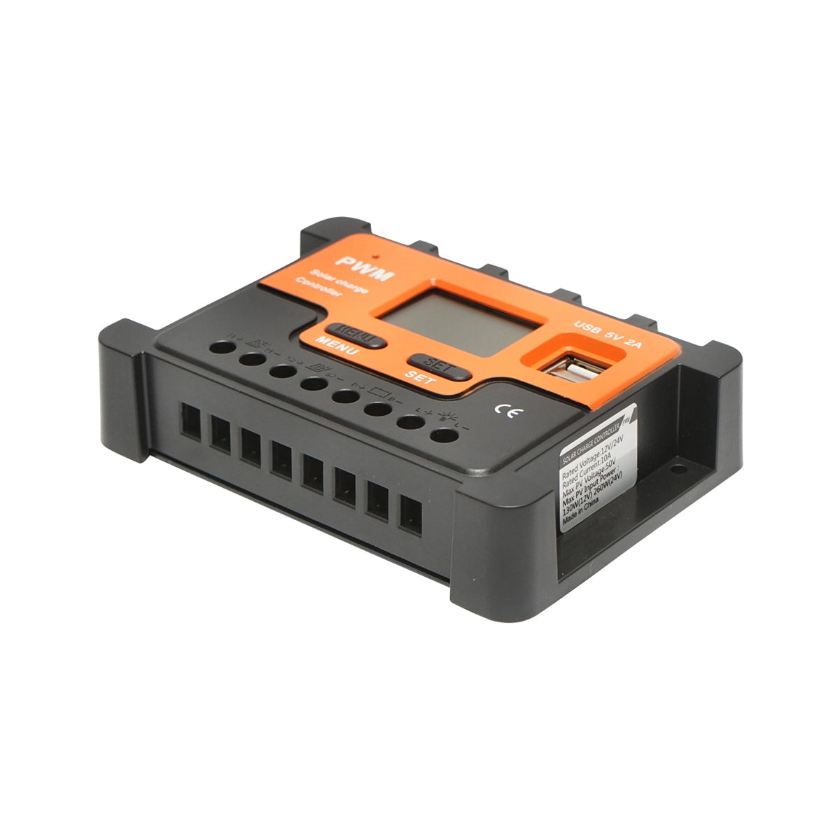 Voltage regulator for solar panel 10A 12V/24V 2X USB port 5V/2A Breckner Germany