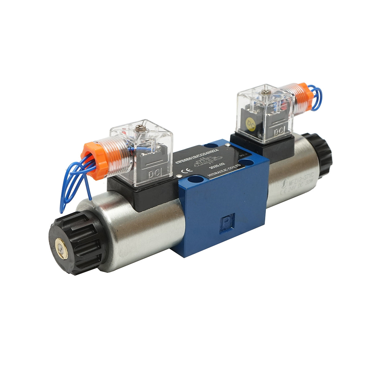 Directional solenoid valve 24VDC 25W for 6 ways flow control hydraulic installations HDQX126J 4WE6J61B CG12N9Z4
