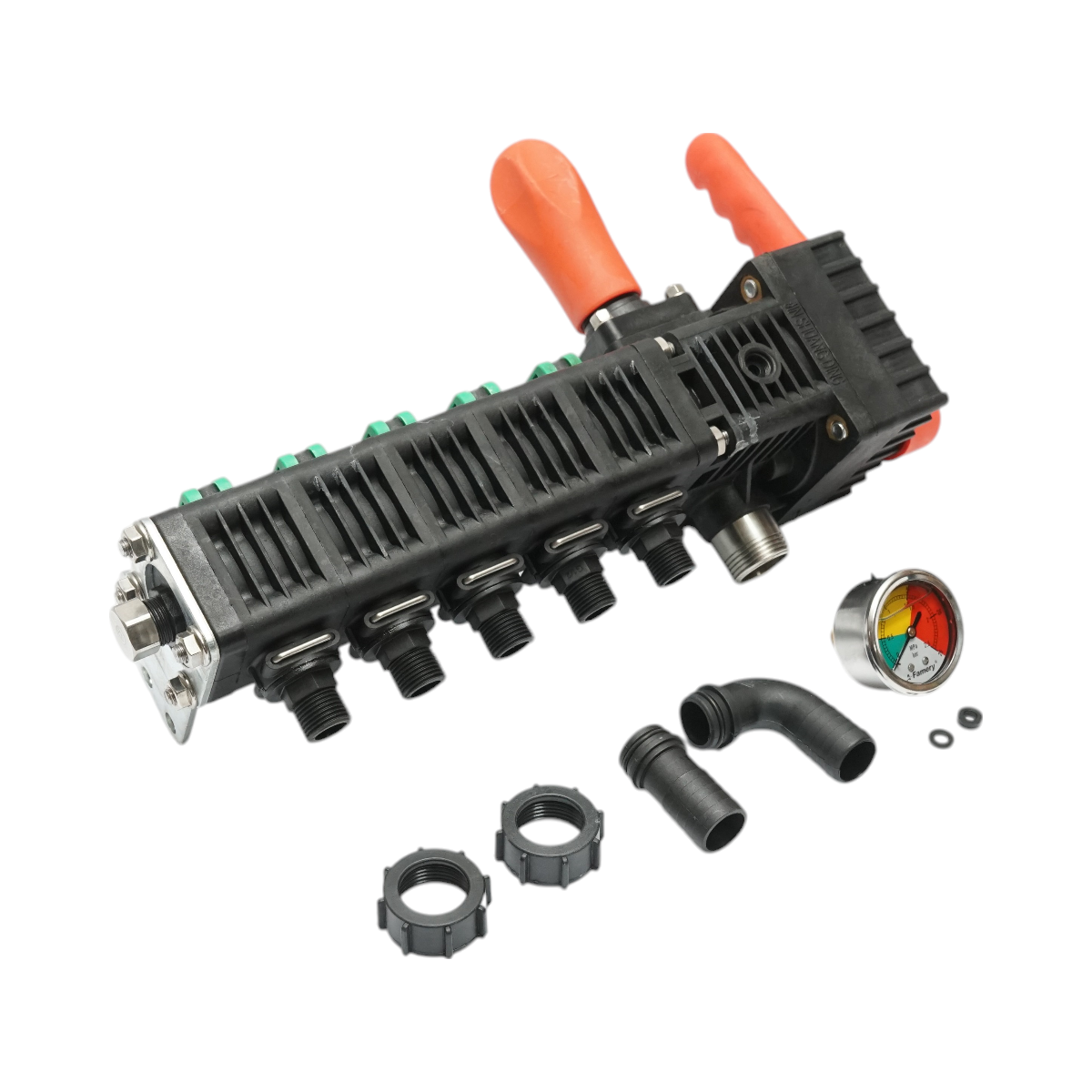 5 horsepower herbicide distributor, glycerin manometer 25 bar