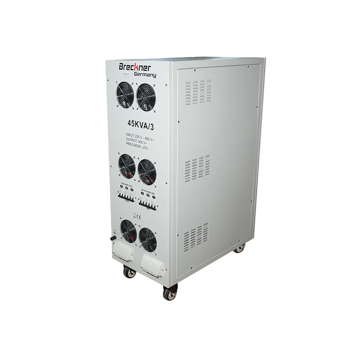 Automatic voltage stabilizer 45KVA, 36KW three-phase with servomotor Breckner Germany