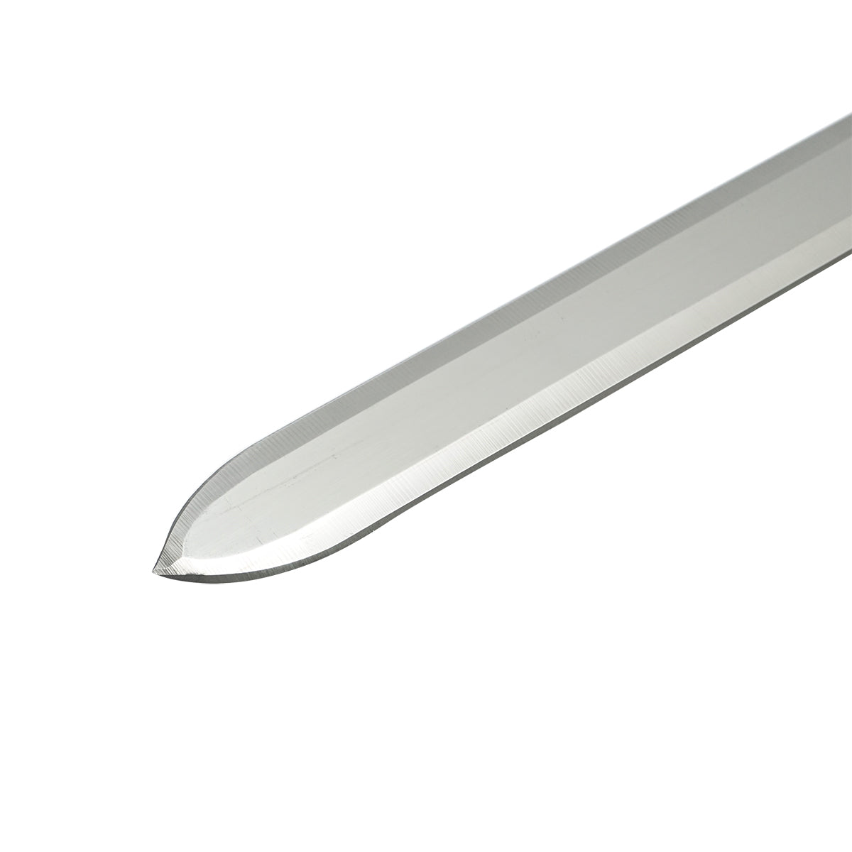 Inox applicator knife with straight blade and wooden handle 400mm