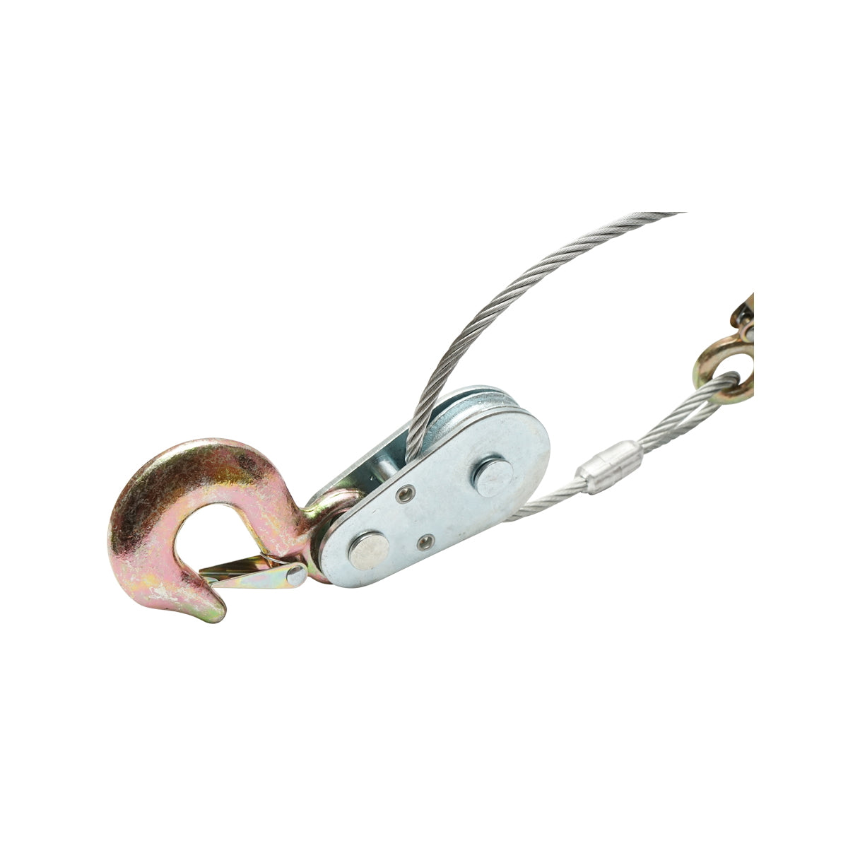 Manual winch with ratchet 4T, drum and steel cable thickness 5.5mm, length 3m Hoteche
