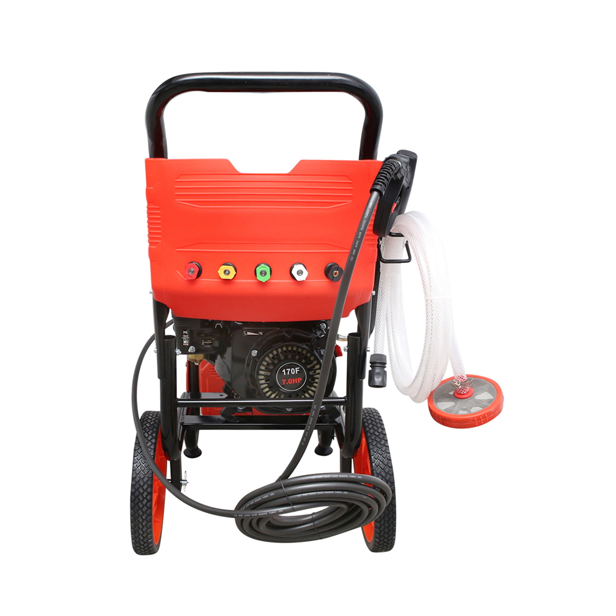 Gas pressure washer 7HP, 200 Bar, flow rate 500l/H with hose and Thor gun