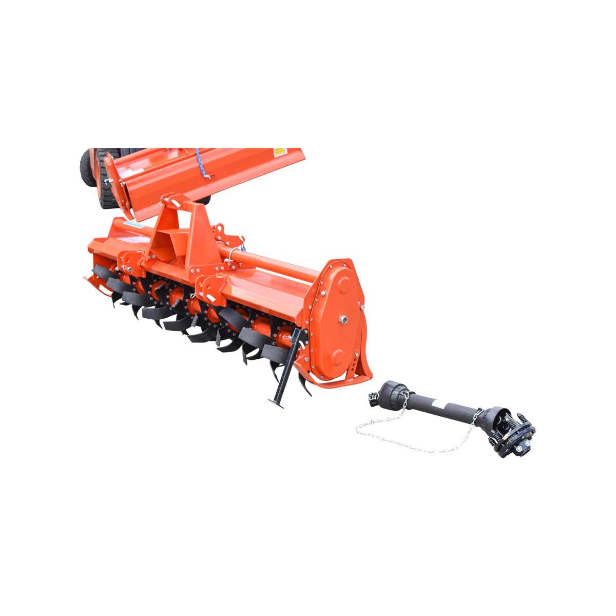 TS81 tiller with three-point attachment, included cardan, required power 55-75HP, working width 2m, depth 12-16cm with 54 Baisan blades.